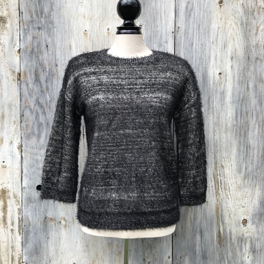 Halogen 3/4 Sleeve Knit Sparkle Sweater